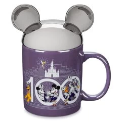 Disney Coffee Mug With Lid - Disney 100 Mickey And Friends